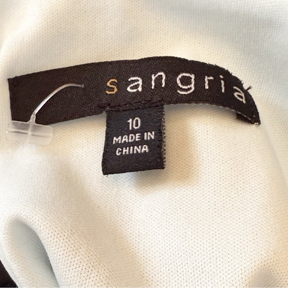 Signature by Sangria Floral Chiffon Shift   Dress - Blue Women’s Size 10 - Picture 6 of 9